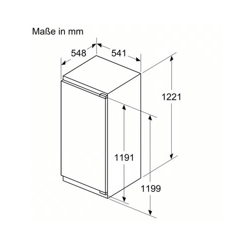 Frigider incorporabil CONSTRUCTA CK141EFE0, 204 litri, control electronic al temperaturii prin LED, 122 cm