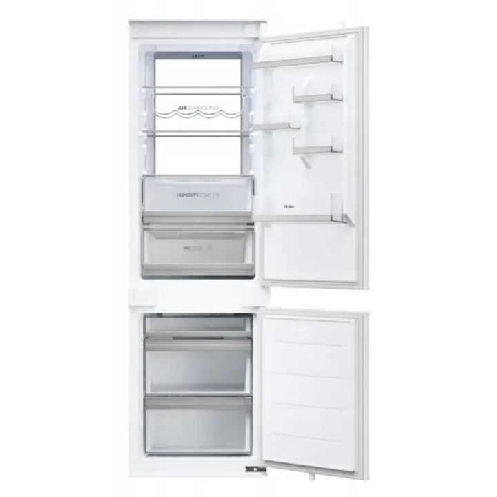 Frigider incorporat Haier ID Seria 6 HBW7518CF No Frost 177cm, 182l, 86l, alb