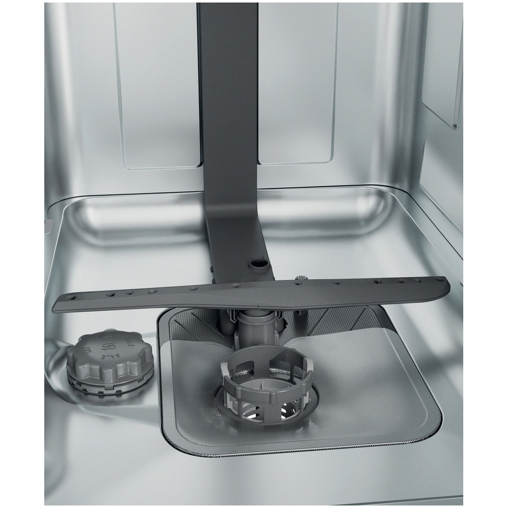 Masina de spalat vase semi-incorporabila Whirlpool WSBC3M17X, 10 seturi, 6 programe, Clasa F, 6th Sense, 45 cm
