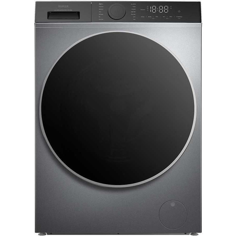Masina de spalat rufe Muhler IWM914SAi, 9 kg, 1400 RPM, Clasa A, Steam, Drum Clean, Motor Inverter, Inox