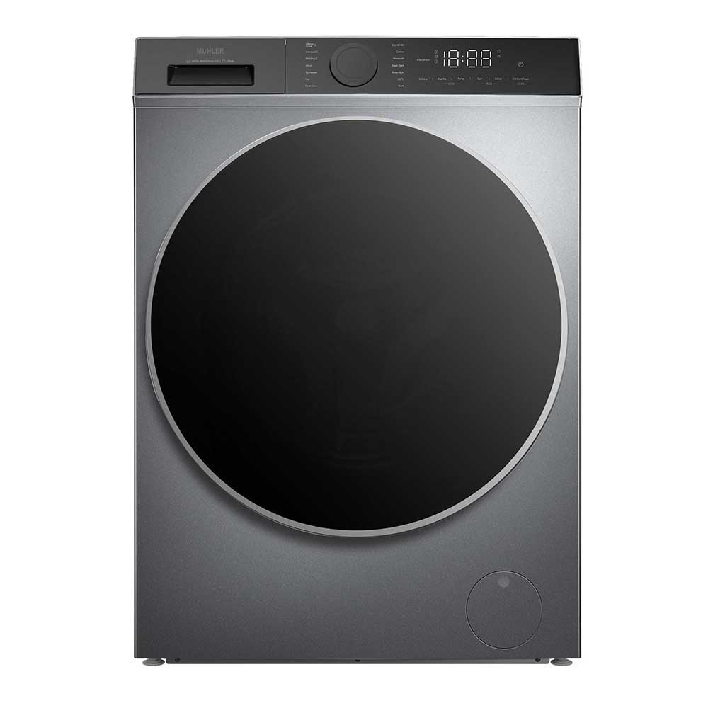 Masina de spalat Muhler IWM1014SBi, clasa B, spalare cu abur, inverter, 10kg, 1400rpm, argintiu