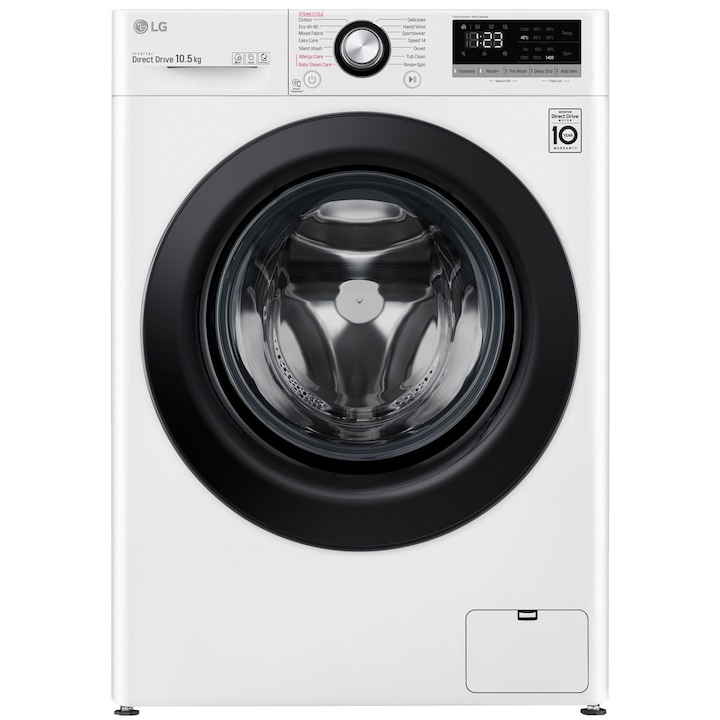 Masina de spalat rufe LG F4WV310S6E, 10.5 kg, Clasa B, Motor AI DD Inverter Direct Drive, Steam, Smart diagnosis, Alb