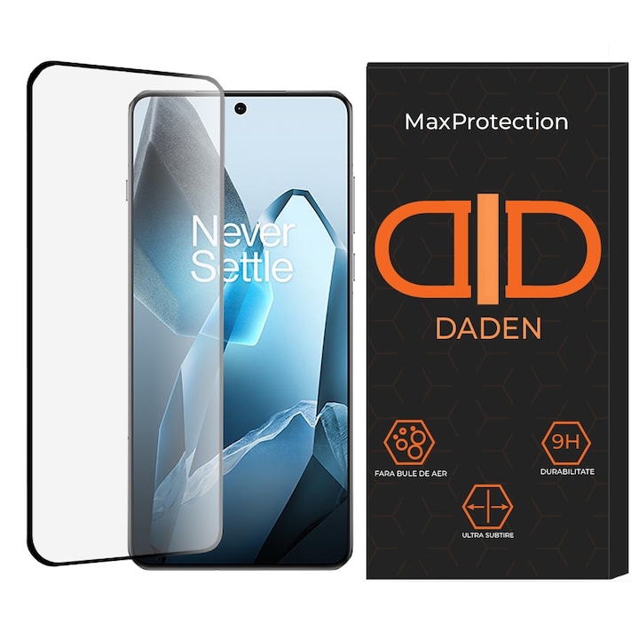 Folie Sticla pentru OnePlus 13 Daden MaxProtection, Full Cover, Protectie Profesionala, Ultra Rezistenta, Calitate Premium