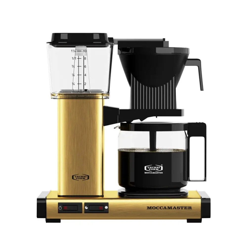 Aparat de cafea Moccamaster Brushed Brass Select, 1400W, 1250ml, 10 cesti