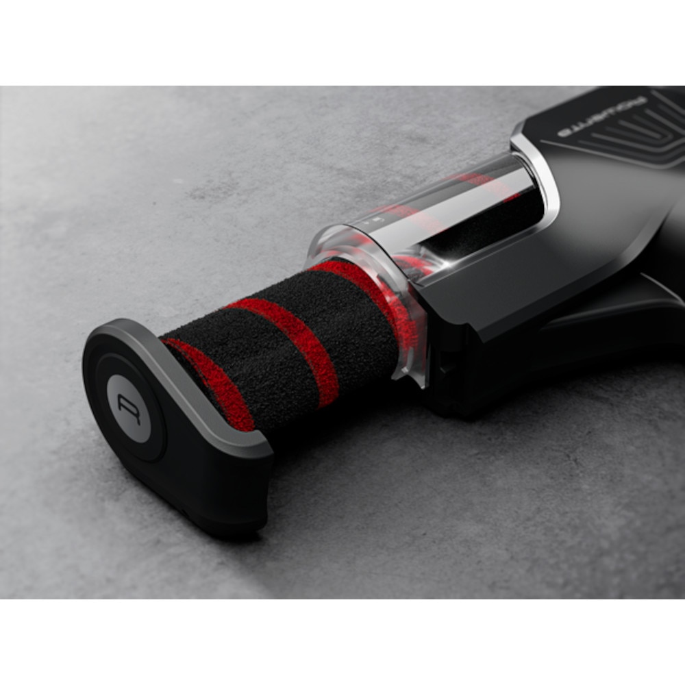 Aspirator vertical Rowenta X-Force Flex 9.60 Allergy RH2048WO, 250W, 100 air watts, 45 minute autonomie, iluminare LED, functie Boost, 3 trepte de putere, statie de incarcare, negru & violet