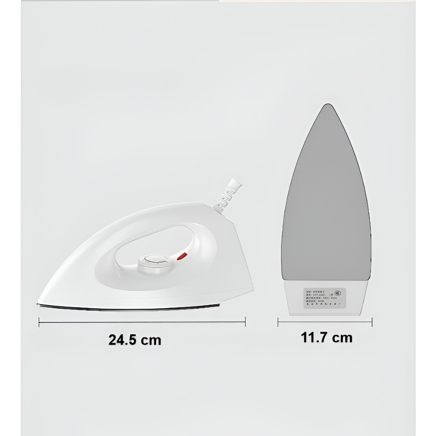 Fier de Calcat pentru Acasa, cu Calcare pe Orizontala, Abur, 1200W, Talpa Ceramica, SOHO Steam, Functie Self Clean si Anti Calcar, Alb