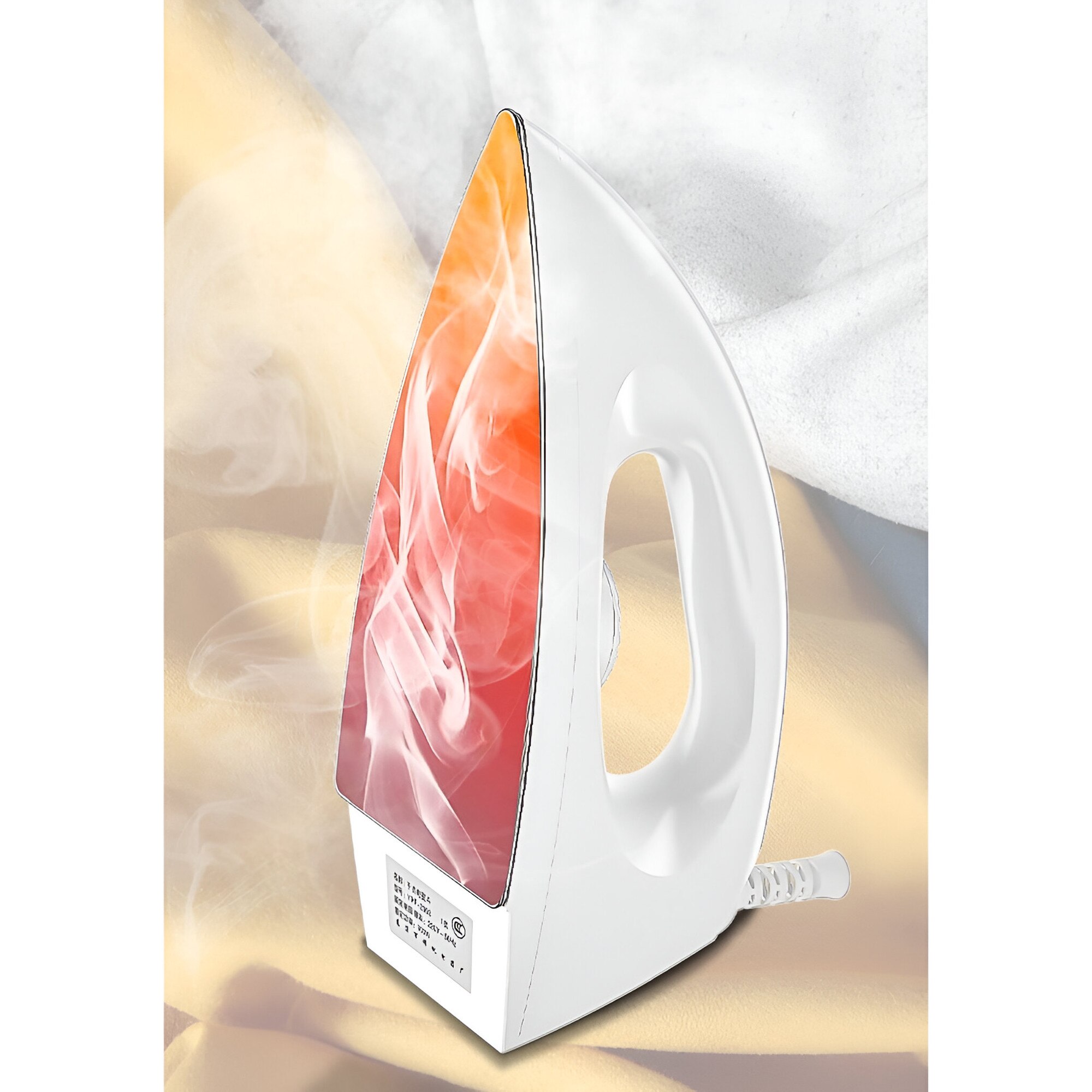 Fier de Calcat pentru Acasa, cu Calcare pe Orizontala, Abur, 1200W, Talpa Ceramica, SOHO Steam, Functie Self Clean si Anti Calcar, Alb