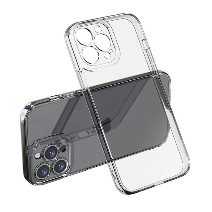Husa Silicon Premium compatibila cu iPhone 13 Pro Max Transparenta Ultra Slim