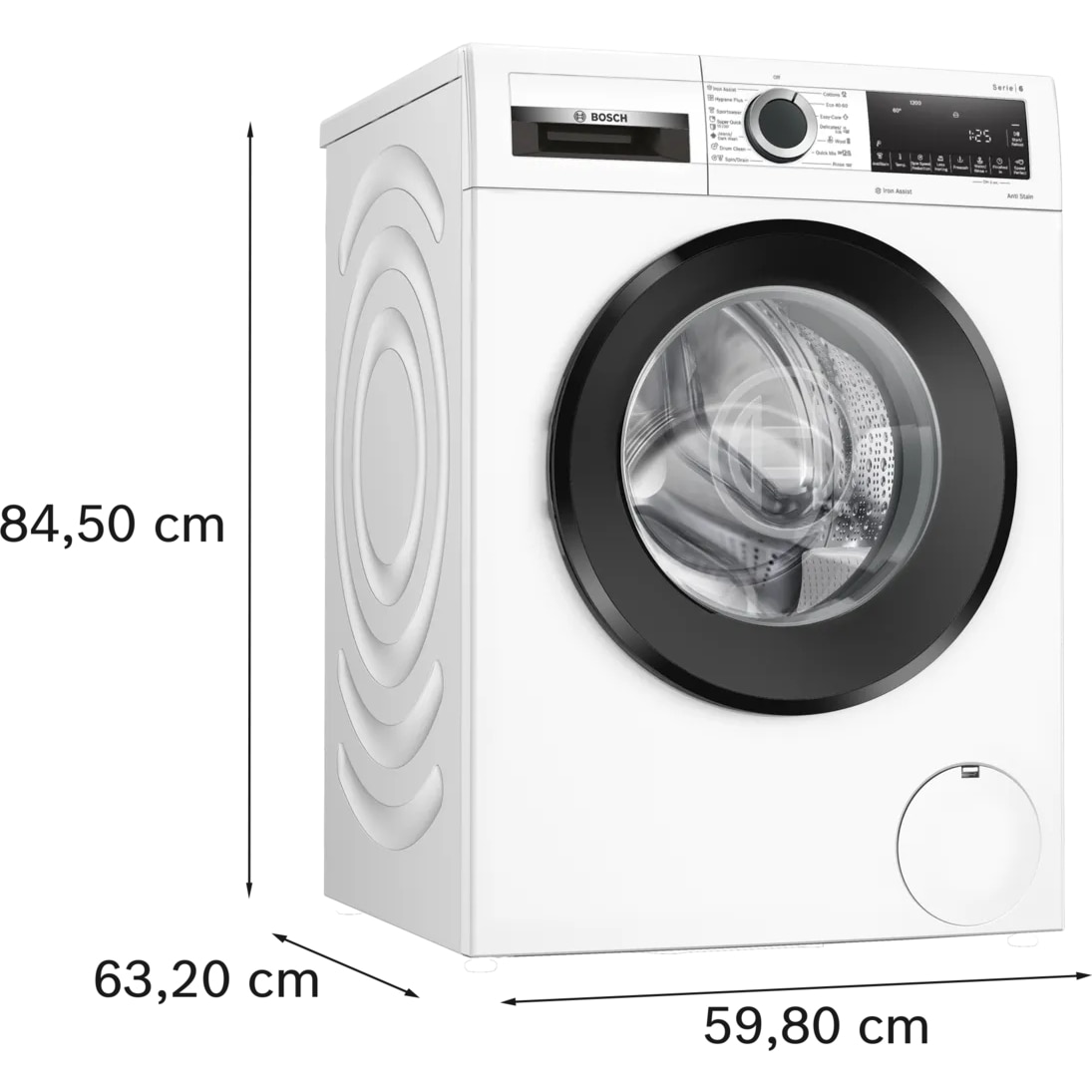Masina de spalat rufe frontala BOSCH WGG242Z3BY, EcoSilence Drive, Program rapid, Functie spalare cu apa rece, 9 kg, 1200rpm, Clasa A, Alba
