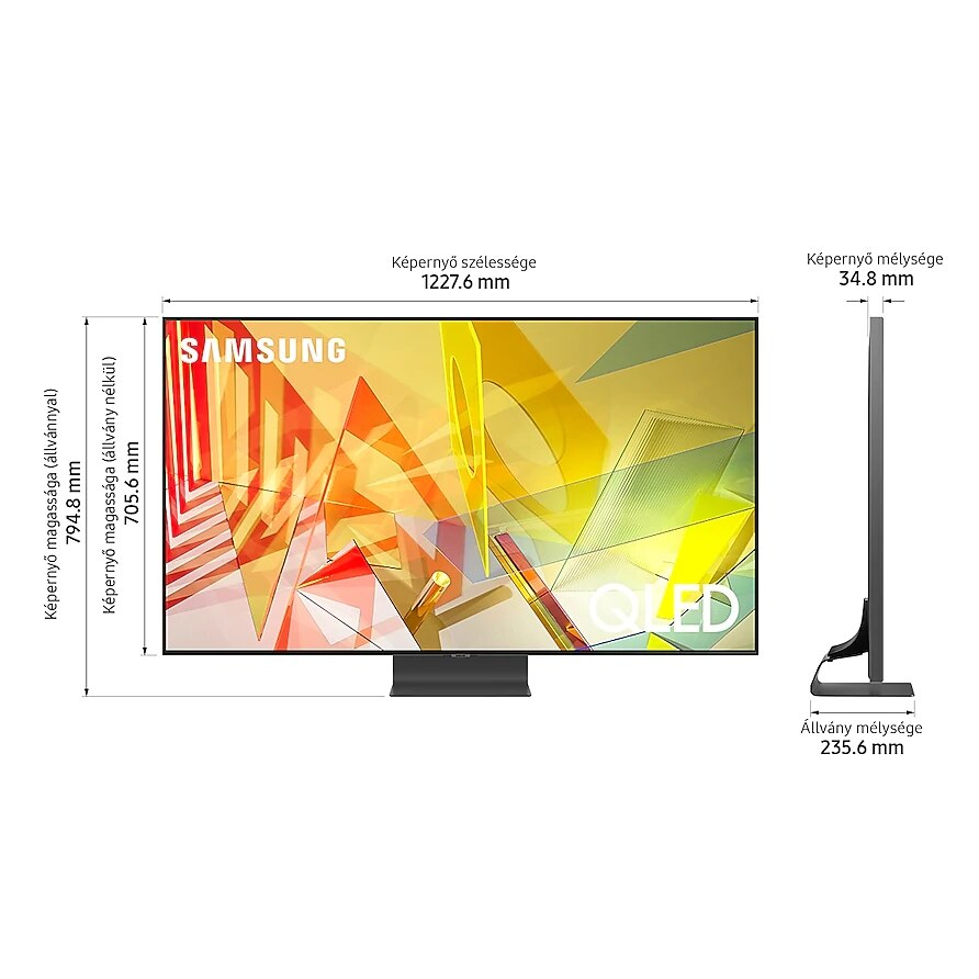 Televizor Samsung 55Q95T, 138 cm, Smart, 4K Ultra HD, QLED, Clasa G