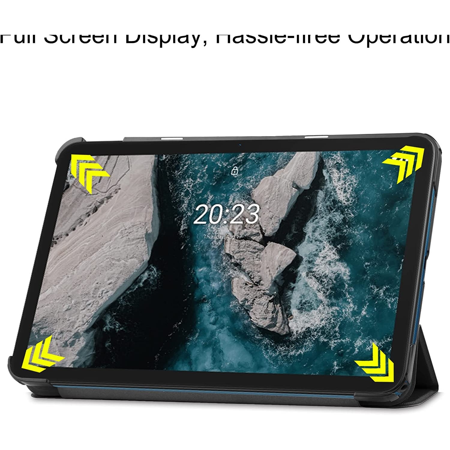 Husa Slim Sigloo, Smart Cover, Trifold, pentru tableta Samsung Galaxy Tab S6 Lite/P610 2022, 10.4inch, model Simple Red