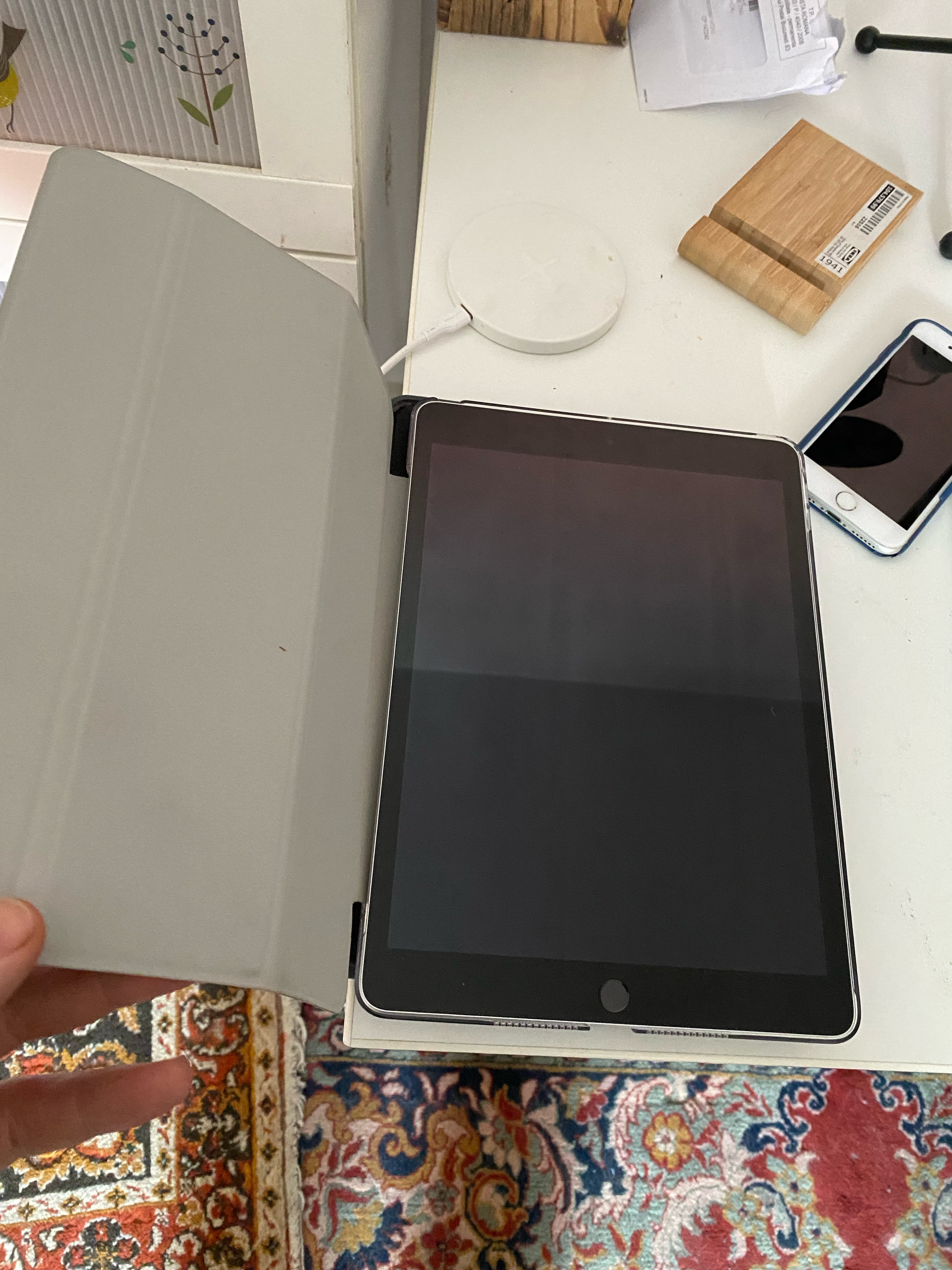 Husa Smart Cover compatibila cu Ipad 7 8 9 (2019-2020-2021) 10.2inch, Negru