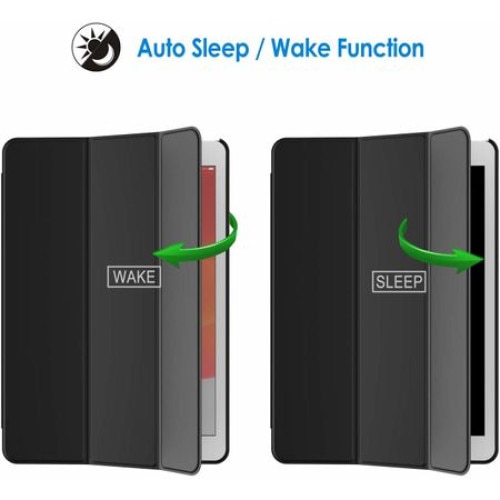 Husa Smart Cover compatibila cu Ipad 7 8 9 (2019-2020-2021) 10.2inch, Negru
