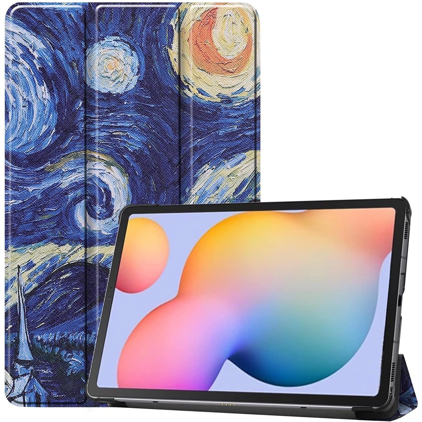 Husa Slim Sigloo, Smart Cover, Trifold, pentru Lenovo Tab Plus 2024(TB-351, 352), 11.5", Abstract