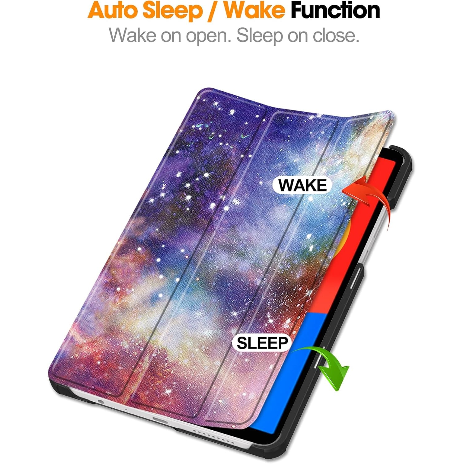 Husa pentru Xiaomi Redmi Pad SE 8.7 tip stand functie sleep/wake-up galaxy