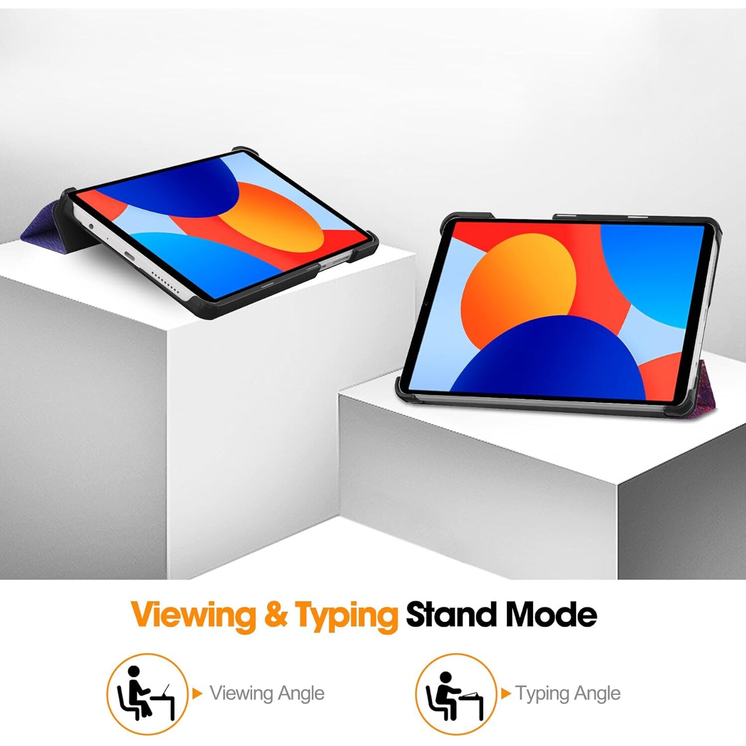 Husa pentru Xiaomi Redmi Pad SE 8.7 tip stand functie sleep/wake-up galaxy
