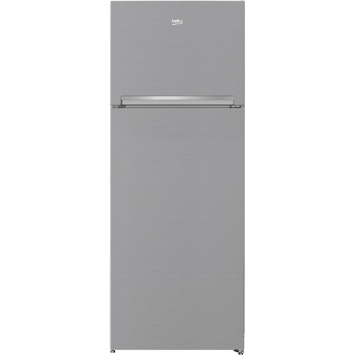 Frigider cu doua usi Beko RDNE455K30ZXBN, 406 l, No Frost, EverFresh+, Clasa F, H 185 cm, Argintiu