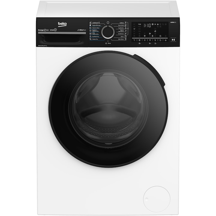 Mașină de spălat rufe cu uscător Beko BM5DFST69442WBPB, 9/6 kg, 1400 RPM, Alb