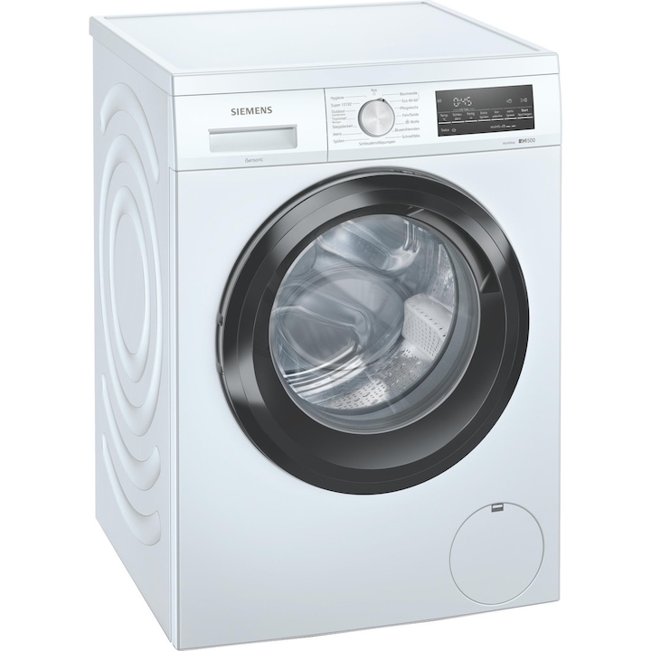Masina de spalat rufe frontala SIEMENS iQ500 WU14UT71EX, 9 kg, clasa energetica A, 1400 rpm, alb