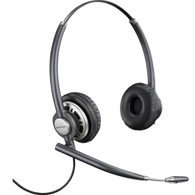 Casti, Over the Ear, Poly EncorePro 720, cu fir, pentru birou/call center, negru