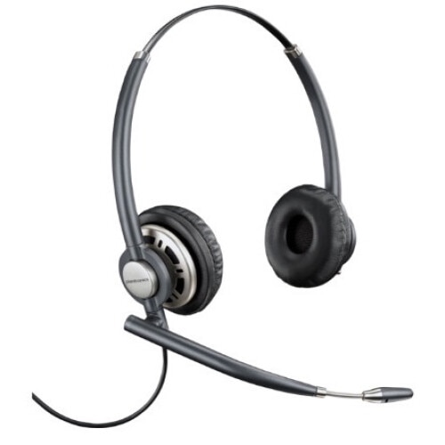 Casti, Over the Ear, Poly EncorePro 720, cu fir, pentru birou/call center, negru