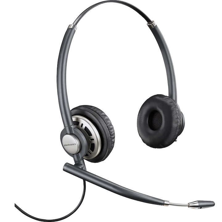Casti, Over the Ear, Poly EncorePro 720, cu fir, pentru birou/call center, negru