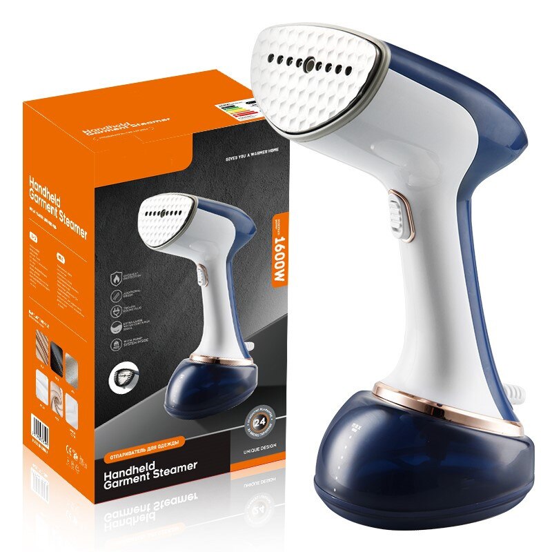 Fier de calcat cu abur, 1600W, 350 ml, incalzire rapida albastru/alb