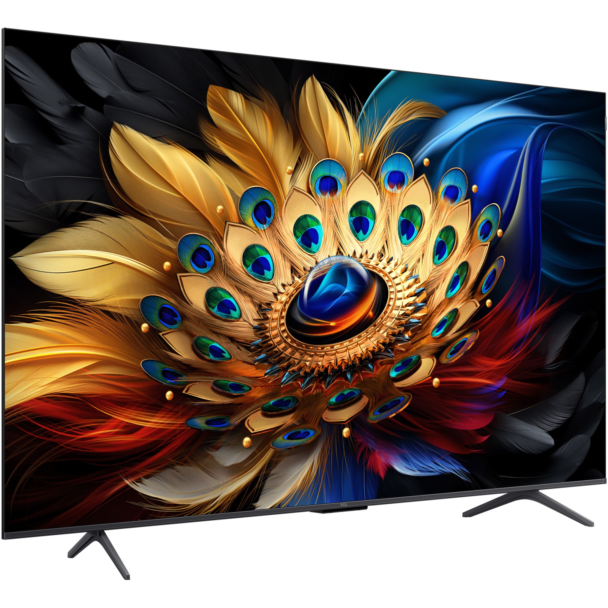 Televizor TCL QLED 65C655, 164 cm, Smart Google TV, 4K Ultra HD, Clasa F (Model 2024)