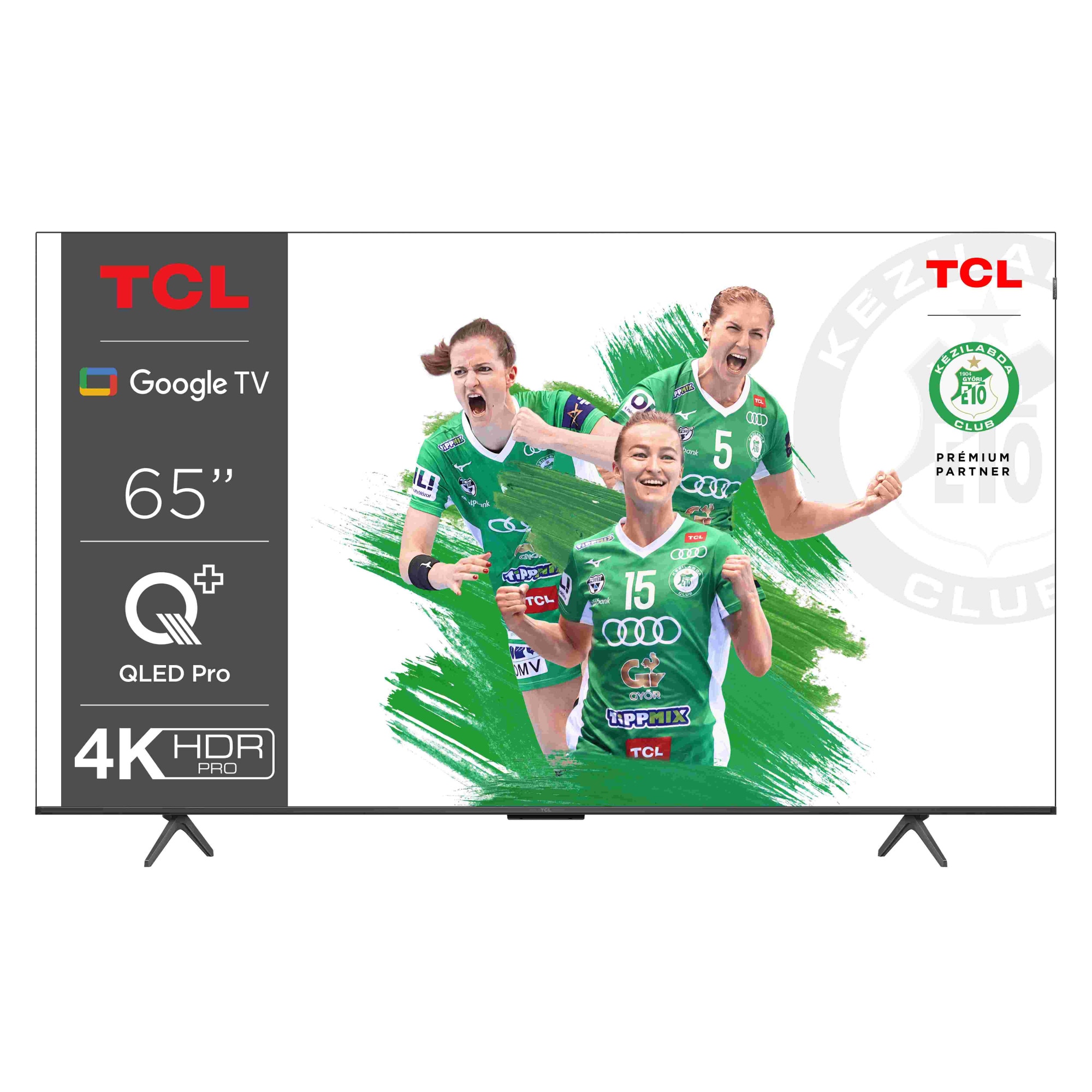 Televizor TCL QLED 65C655, 164 cm, Smart Google TV, 4K Ultra HD, Clasa F (Model 2024)