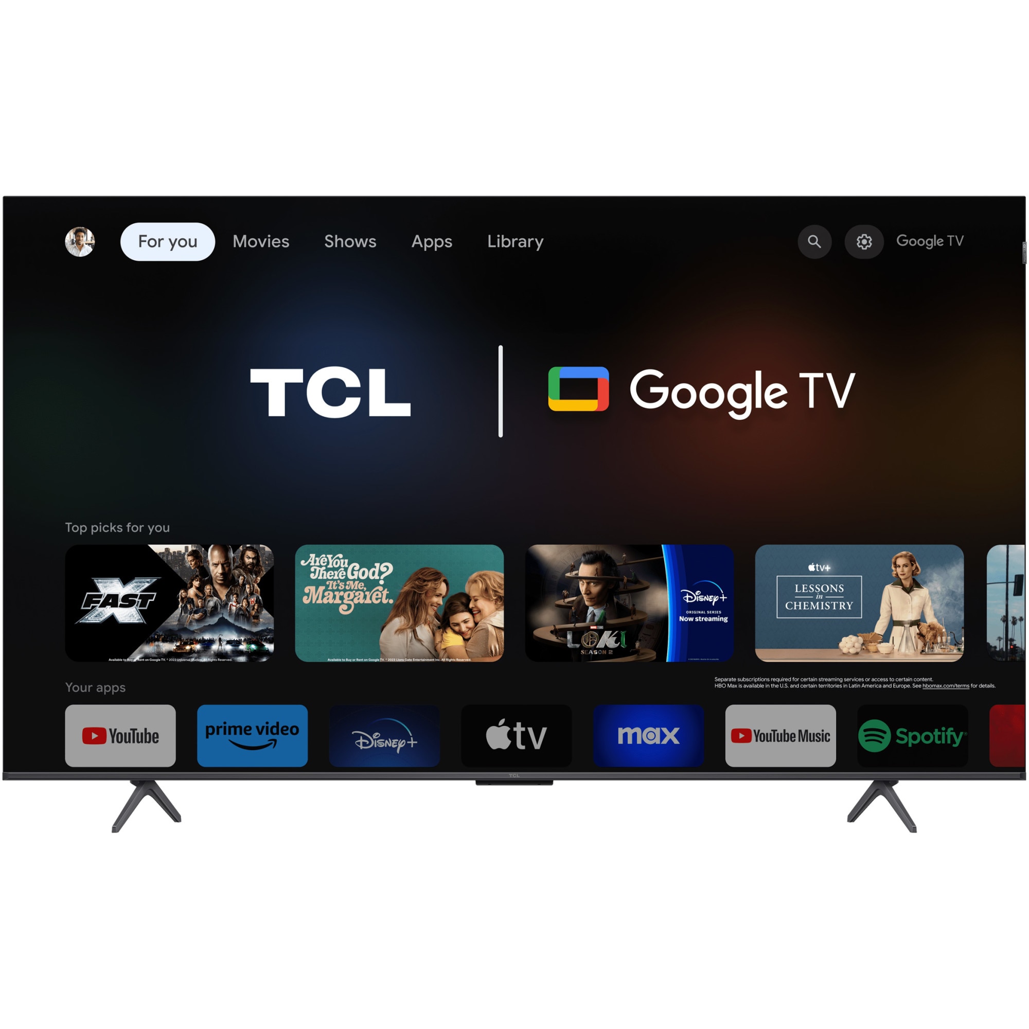 Televizor TCL QLED 65C655, 164 cm, Smart Google TV, 4K Ultra HD, Clasa F (Model 2024)
