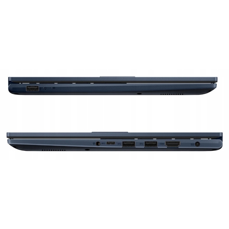 Set Laptop Asus Vivobook 14, Procesor Intel Core I3 1315U, Memorie 24Gb Ram Ddr4, Stocare 512Gb Ssd M.2 Pcie, Sistem De Operare Windows 11 Home, Culoare Quiet Blue, Performanta Ridicata
