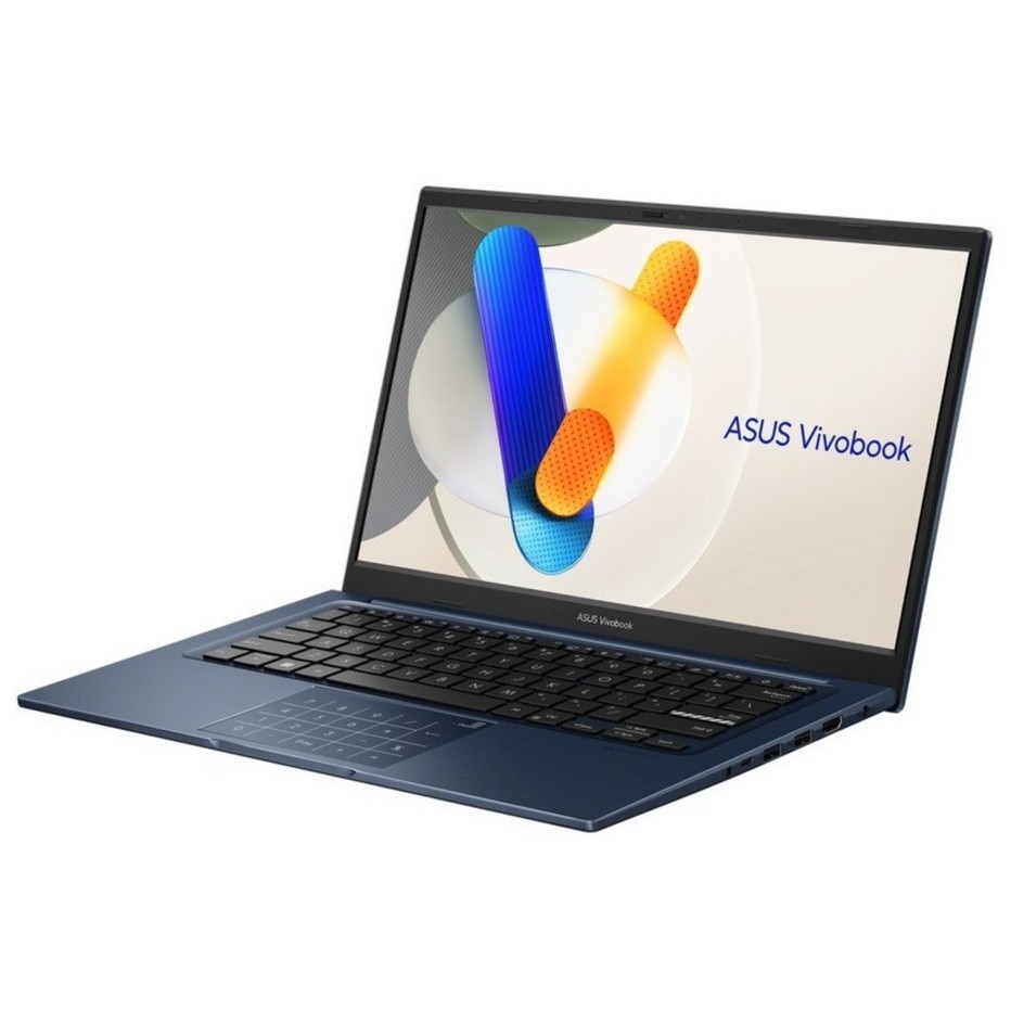 Set Laptop Asus Vivobook 14, Procesor Intel Core I3 1315U, Memorie 24Gb Ram Ddr4, Stocare 512Gb Ssd M.2 Pcie, Sistem De Operare Windows 11 Home, Culoare Quiet Blue, Performanta Ridicata