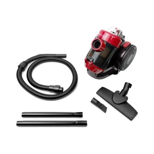 Aspirator fara sac Rosberg R51001B, 800W, HEPA, Ciclon, 2 litri, Accesorii, Rosu