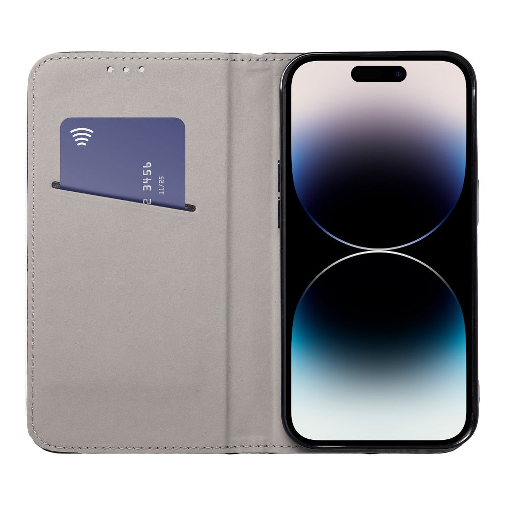 Husa tip carte compatibila cu Motorola Moto G06, Flip Book, inchidere magnetica, buzunar card, stand, Verde