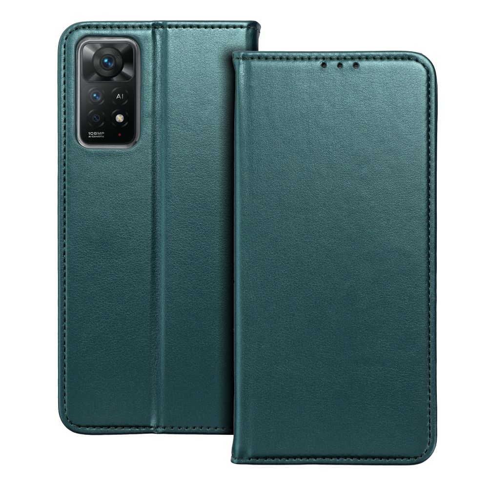 Husa tip carte compatibila cu Motorola Moto G06, Flip Book, inchidere magnetica, buzunar card, stand, Verde
