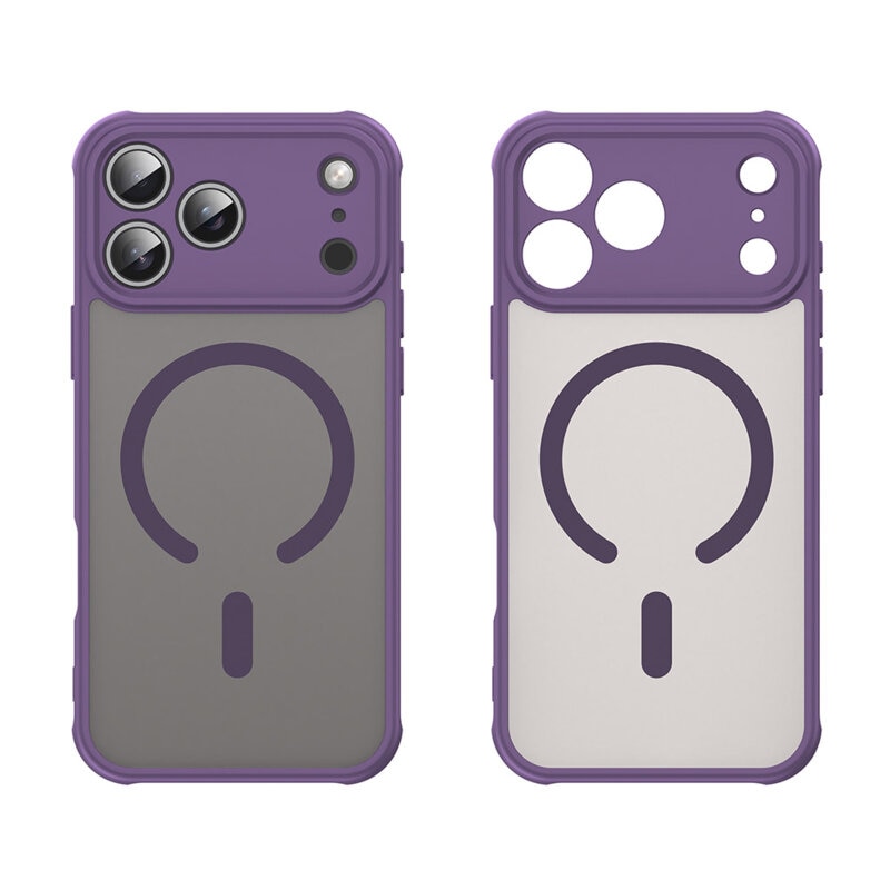 Husa pentru iPhone 17 Pro Max, Joyshell Frost Matte, compatibil cu MagSafe, Protectie Completa, Mov