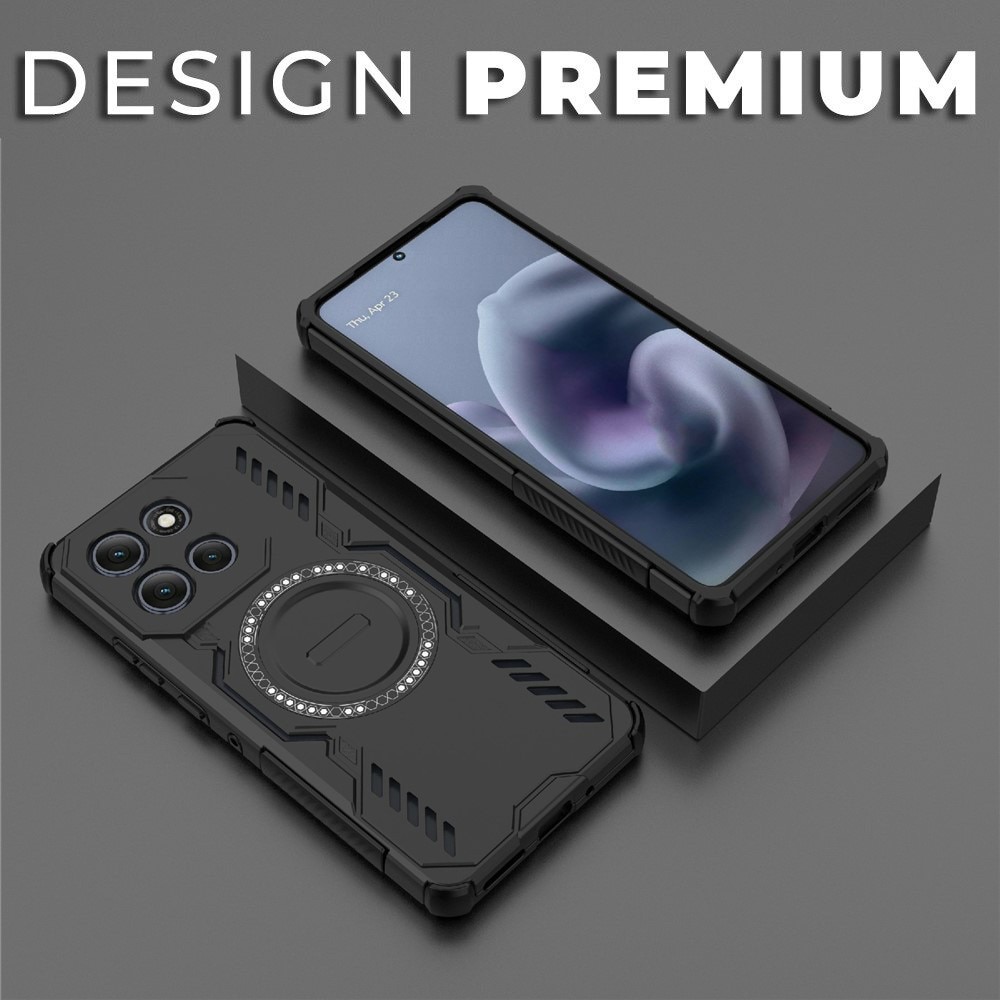Husa pentru Motorola Moto G86 Power ArmorMag, Magsafe, Antisoc, Calitate Premium, Protectie Superioara, DaDen, Negru