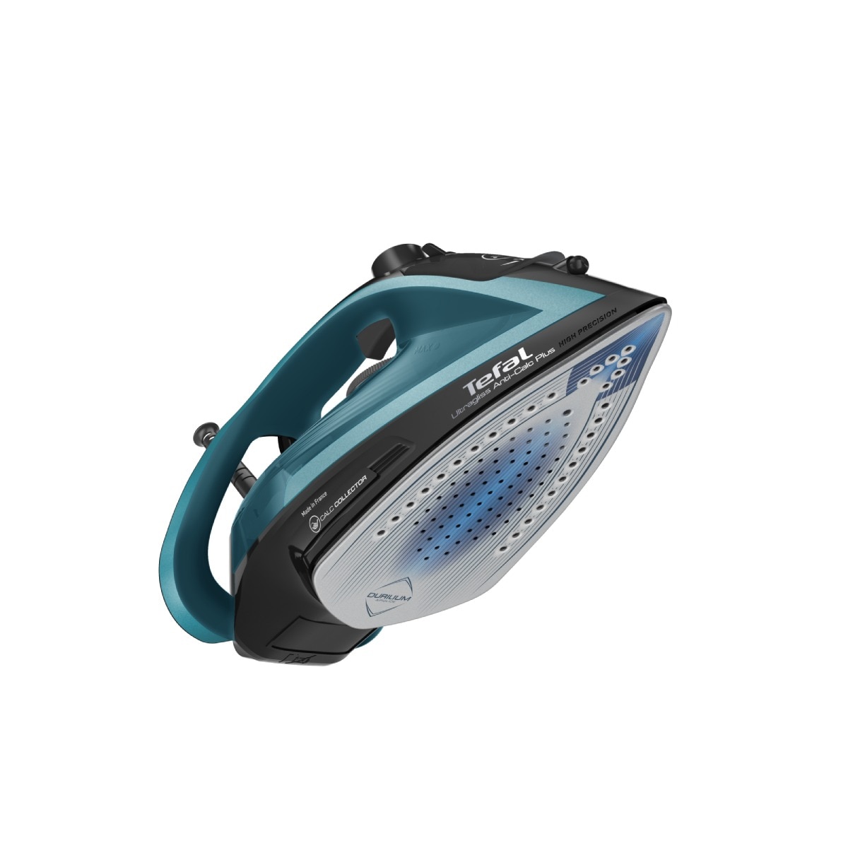 Fier de calcat cu abur UltraGliss Plus FV6832E0, 2800 W, mod Eco, talpa rezistenta la zgarieturi, setare anticalcar, albastru si negru