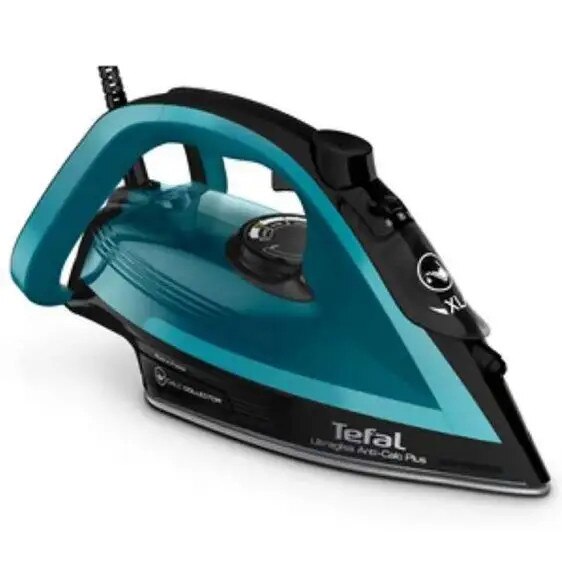Fier de calcat cu abur UltraGliss Plus FV6832E0, 2800 W, mod Eco, talpa rezistenta la zgarieturi, setare anticalcar, albastru si negru