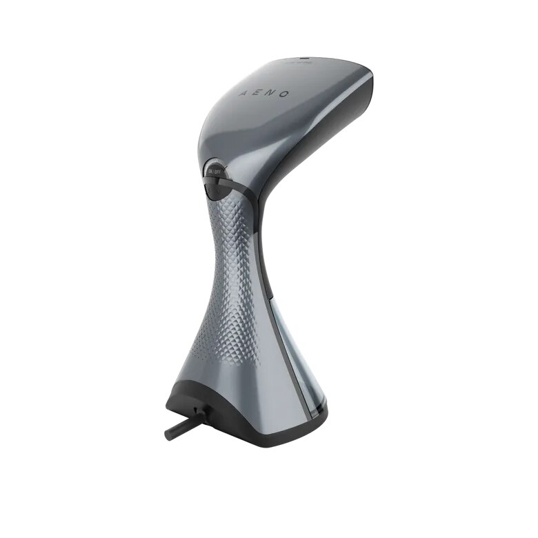 Aparat de calcat vertical cu aburi Aeno AGS0001, 1500W, timp de incalzire 35 sec, capacitate rezervor apa 250 ml, putere abur 35 g/min, perie, cana de masurat inclusa, gri