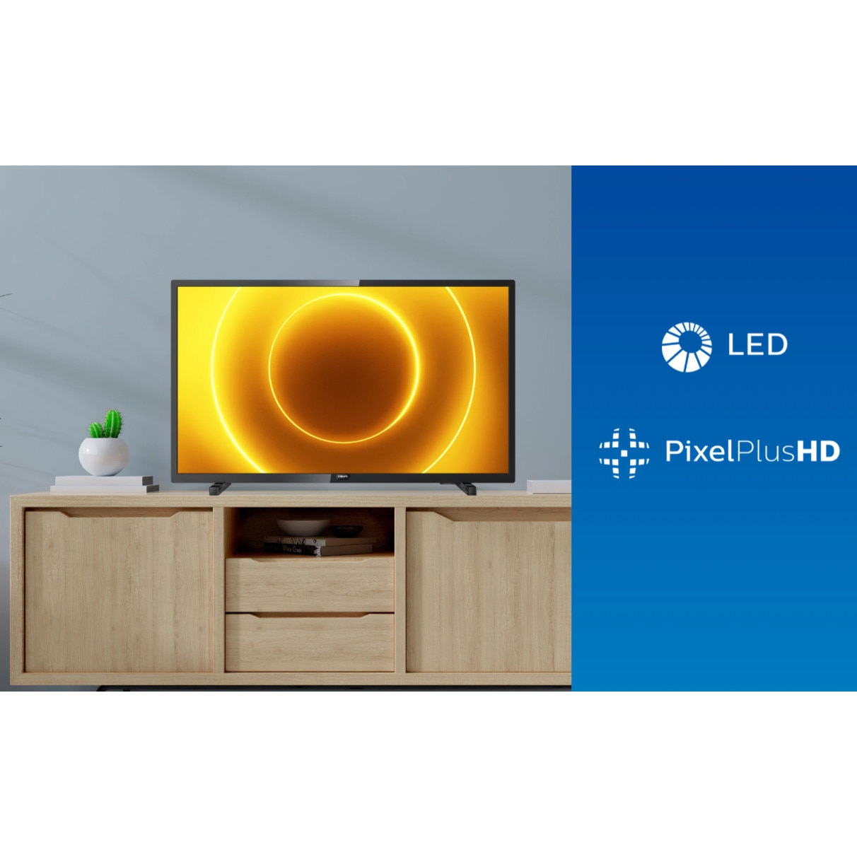 Televizor Philips LED Pixel Plus HD cu Diagonala 80 cm (32"), 1366 x 768p, 4:3/16:9, Inregistrare USB, Pauza TV, Autozoom/Superzoom, Culoare Negru