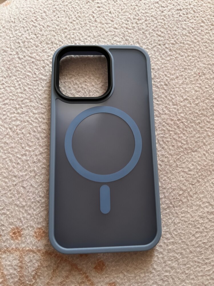Husa compatibila cu Incarcare Magsafe pentru Apple iPhone 13 Pro, CASEY STUDIOS™, de Protectie, Slim, pentru Incarcare Wireless, Margini Ridicate pentru Protectia Ecranului si a Camerelor, Negru
