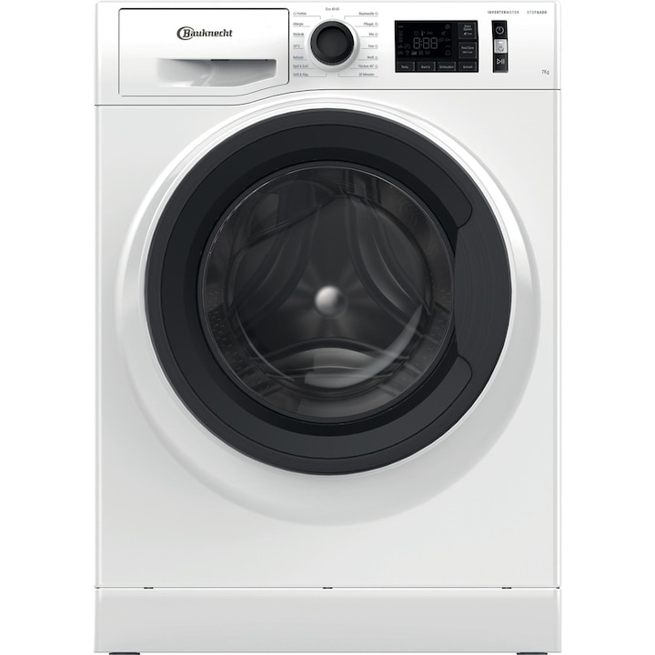 Masina de spalat rufe frontala BAUKNECHT WM 7B EX, 7 kg, clasa B, 1400 rpm, alb