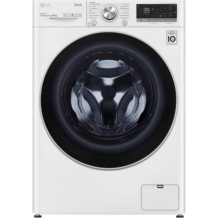 Masina de spalat rufe frontala LG F4WV709AT1, 9 kg, clasa A, 1400 rpm, ThinQ, alb