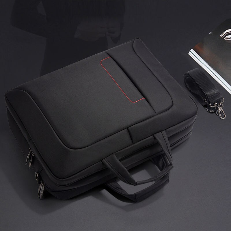 Geanta laptop 15.6", Escalate, 40x11.5x29 cm, Neagra