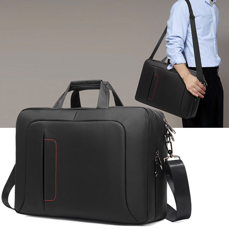 Geanta laptop 15.6", Escalate, 40x11.5x29 cm, Neagra