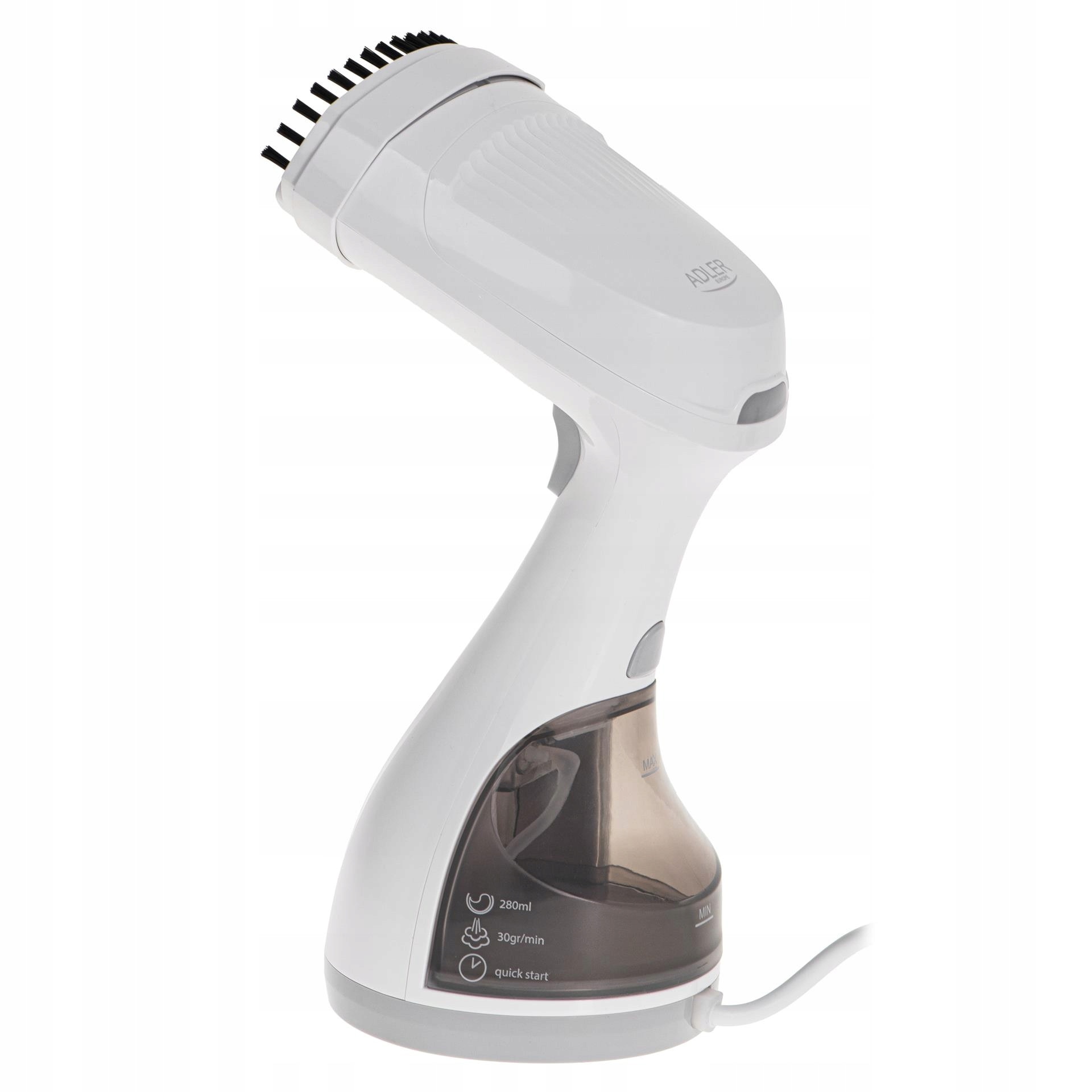 Steamer de imbracaminte Adler AD 5042, 1500 W, 0.3 L, alb