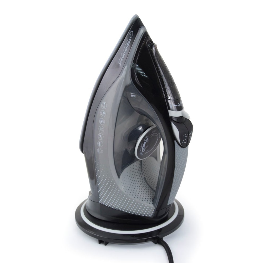 Fier de călcat cu abur Esperanza, 2600 W, talpă ceramică, gri/negru, rezervor 0.3 l