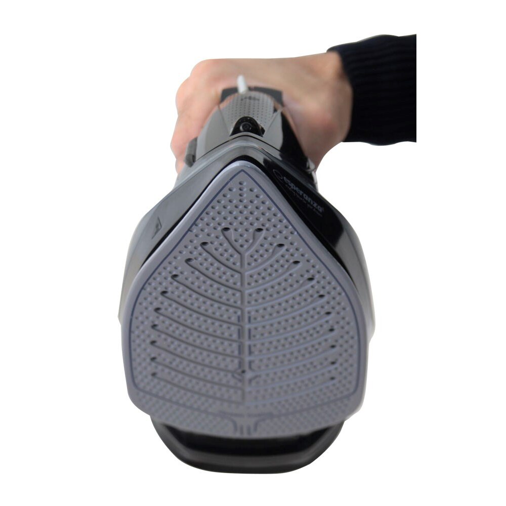 Fier de călcat cu abur Esperanza, 2600 W, talpă ceramică, gri/negru, rezervor 0.3 l