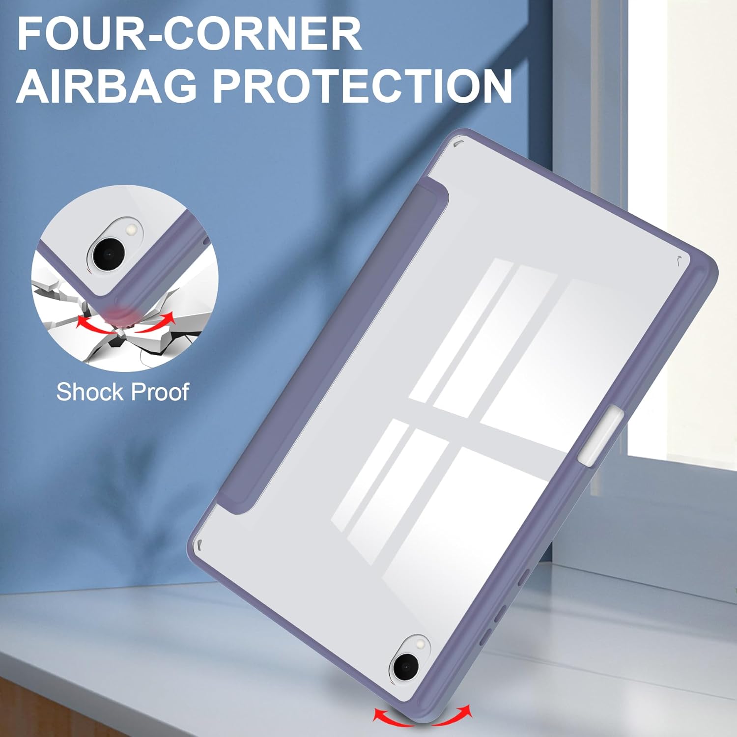 Husa Smart Cover compatibila cu Samsung Galaxy Tab S11 2025 11inch, Slot Pen, Lavanda, TELGORBCS